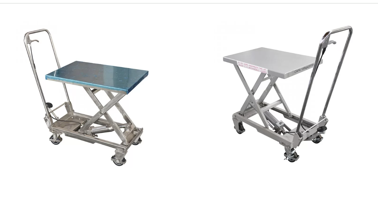 BSA10 Mesa elevadora de aluminio / tesoira manual de aceiro inoxidable